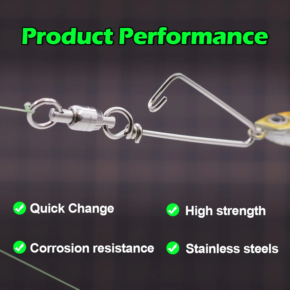 FishTrip 10 Uds. Giratorios de doble rodamiento de bolas Coastlock Snap de torneo de acero inoxidable de alta resistencia para pesca en agua salada - imagen 4