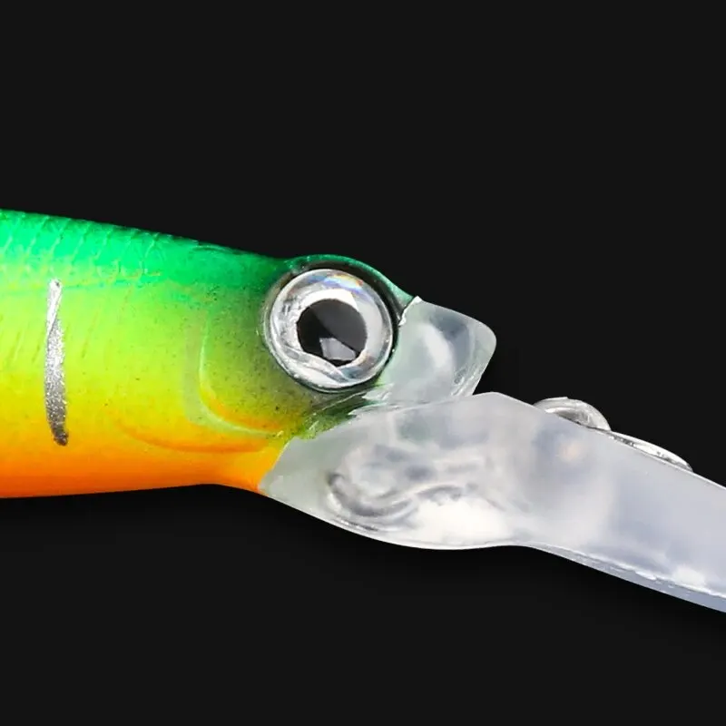 Suspending Minnow-señuelo de pesca Wobbler, anzuelo de lubina, aparejos de pesca, señuelo de fundición larga, 95mm, 6,5g - imagen 3