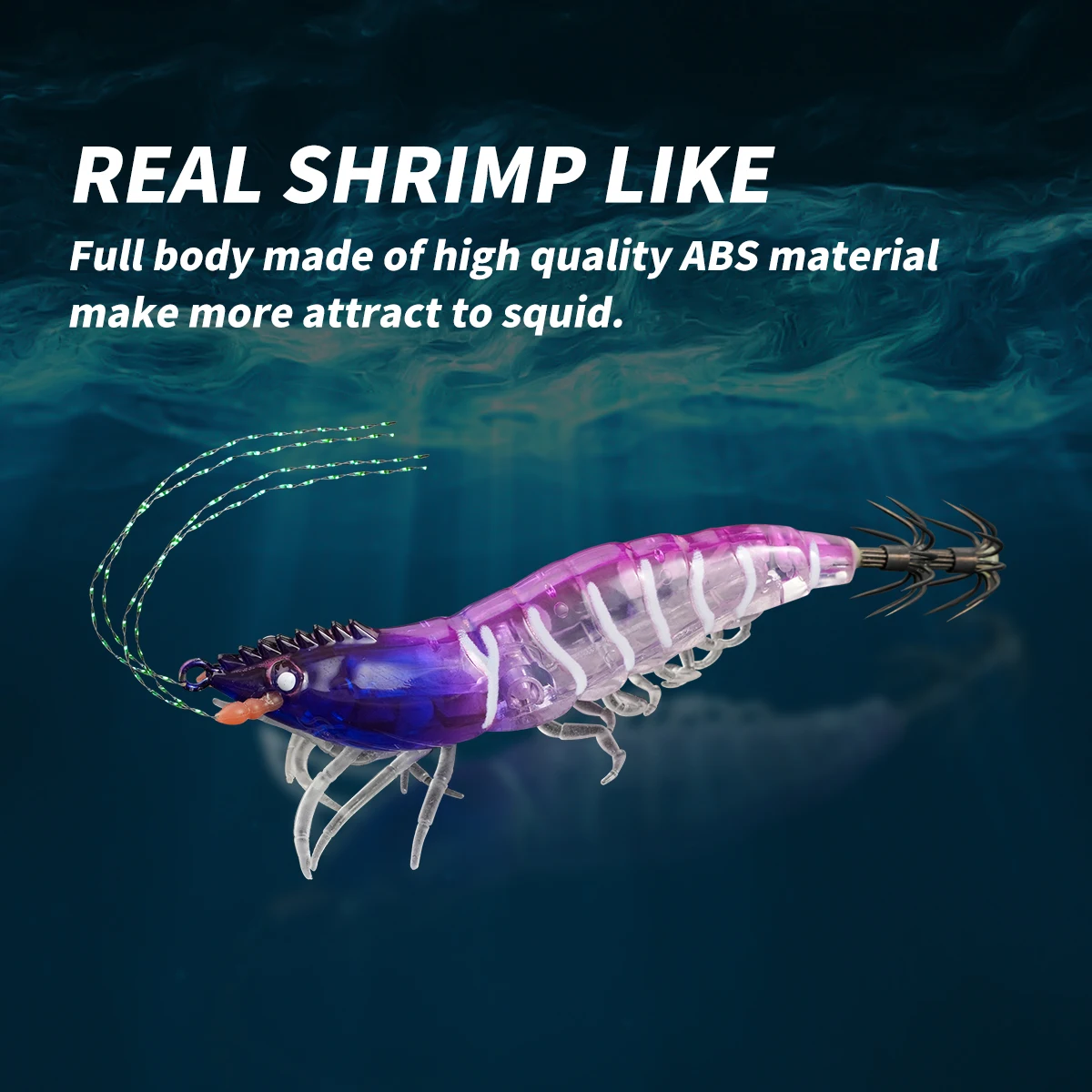 6 unids/lote Egi señuelo de pesca de sepia con pintura UV señuelo de calamar luminoso pesca horizontal egi señuelo de alta calidad - imagen 4