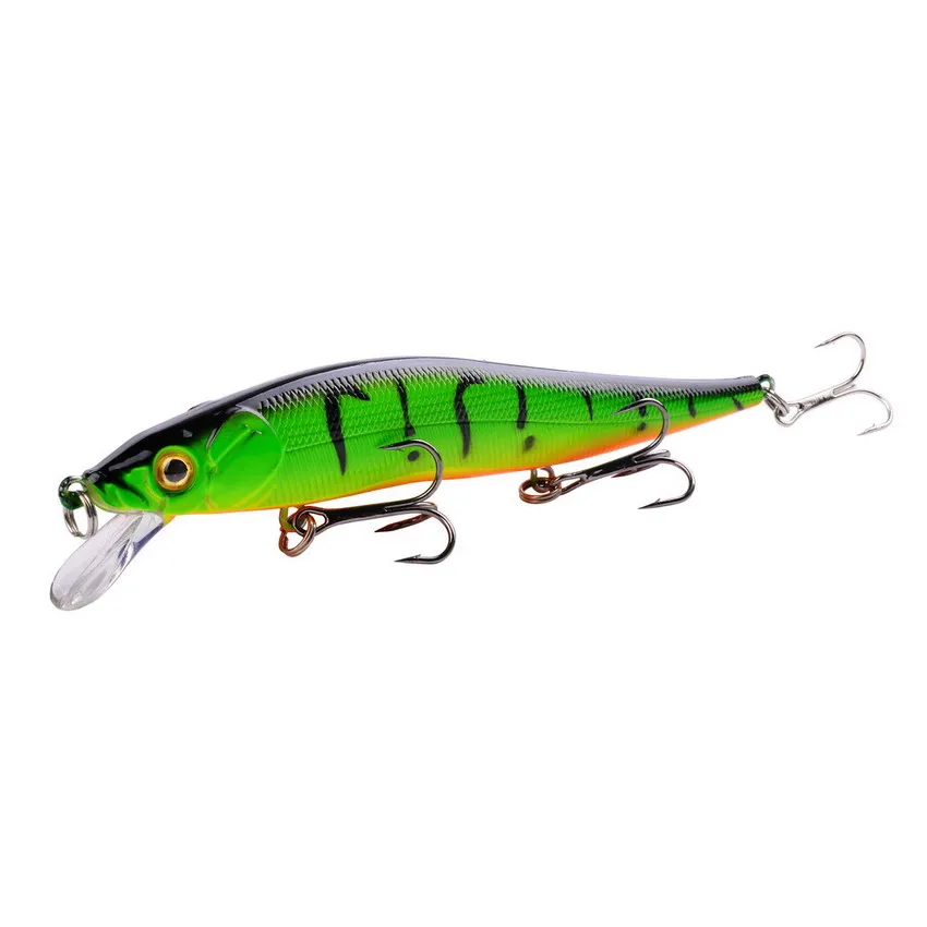 Señuelo Minnow flotante con ojos 3D y anzuelos triples - imagen 5