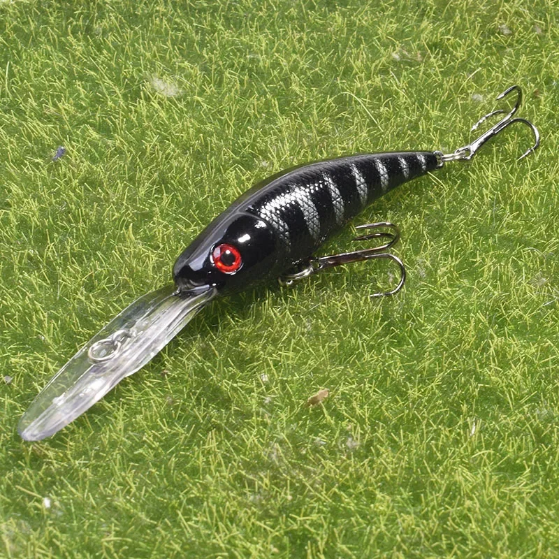 1 Pc hundimiento Minnow señuelo de Pesca 10cm 9,5g Trolling Wobbler Isca cebo duro Artificial Crankbait Leurre Bass Pike aparejos de Pesca - imagen 5