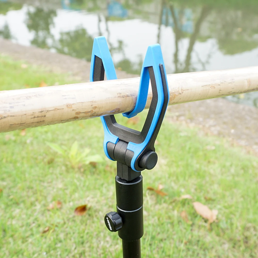 Hirisi, 1 pieza, cabezal de descanso para caña de pescar de carpa, palos para banco de pesca, barra de zumbido, alimentador, cabezal de apoyo para caña, accesorios de pesca - imagen 5