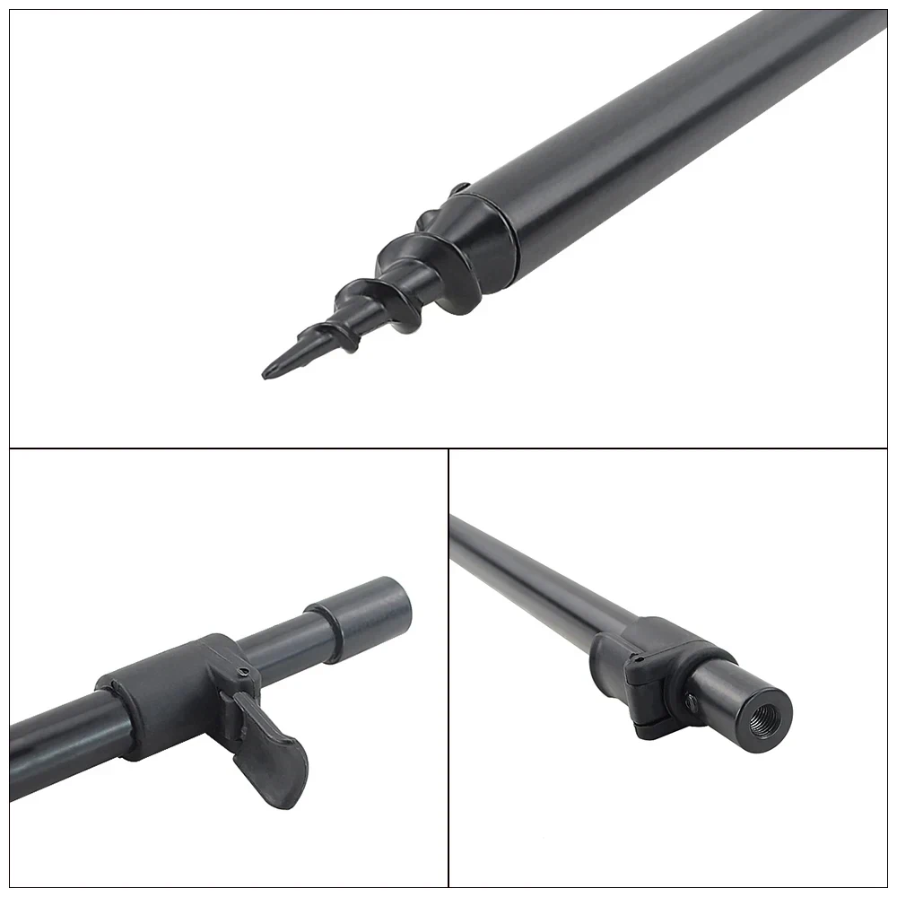 Palos para banco de pesca de carpa, soporte para caña de aluminio, accesorios de pesca, 1 ud. - imagen 2