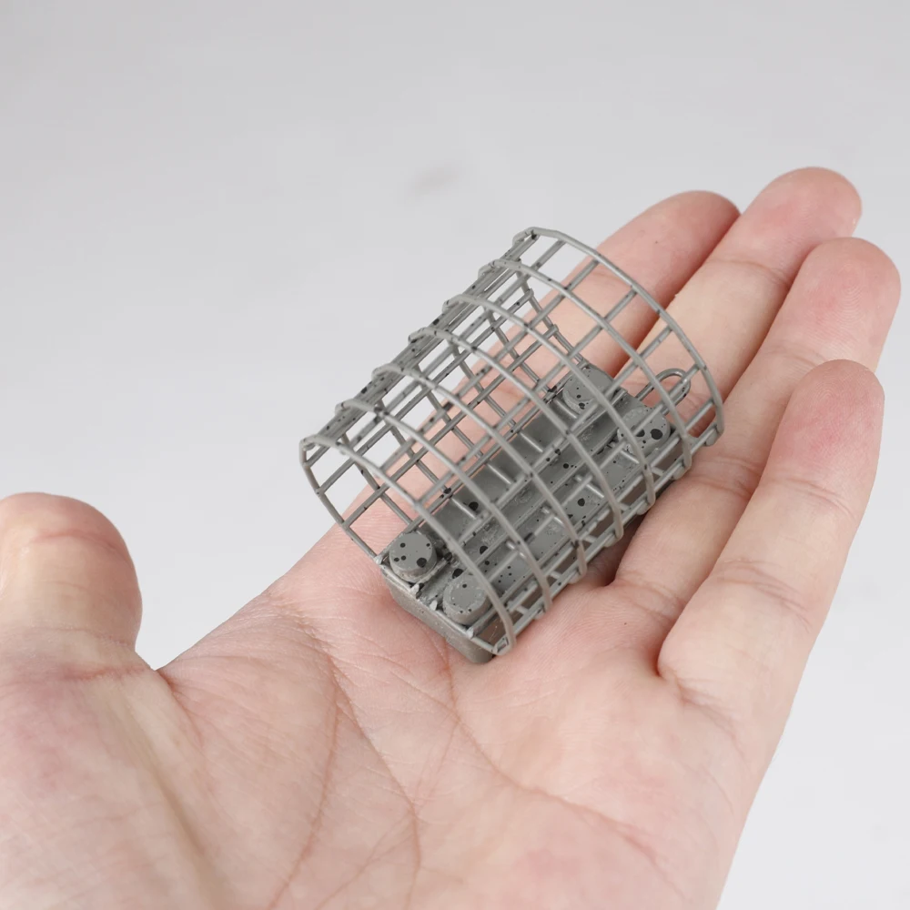 FTK-medidor de pesca de carpa, jaula alimentadora redonda para carpa, barra gruesa, alimentadores de acero inoxidable, aparejos de pesca de 20g/30g/40g/50g/60g - imagen 3