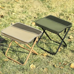 Taburete plegable para pesca, camping y senderismo, portátil bandolera