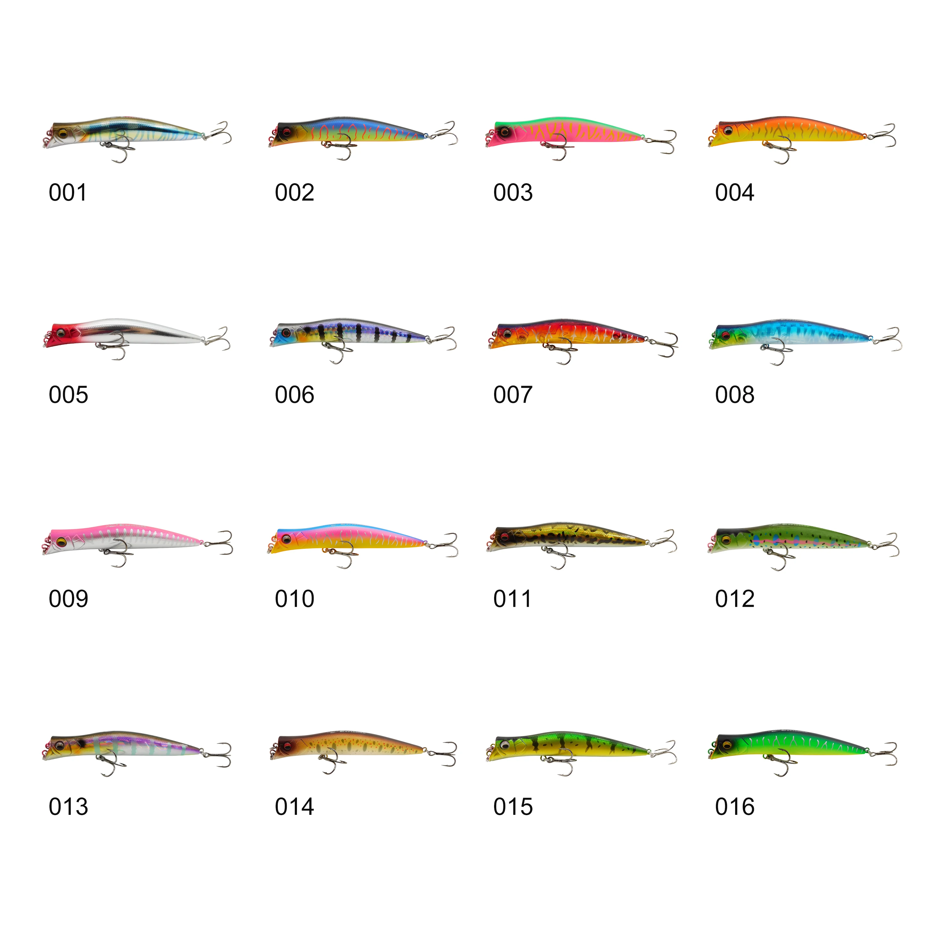 ESFISHING Señuelos de pesca flotantes Popper Darter King 100 mm 9,5 g Dos cebos duros profesionales de buceo Agua superior - imagen 4