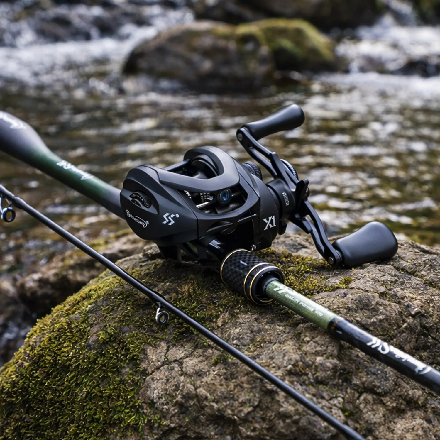 Sougayilang Combo Caña y Carrete Carbono MH 1.8m - 6.4:1 Arrastre 8kg - imagen 2