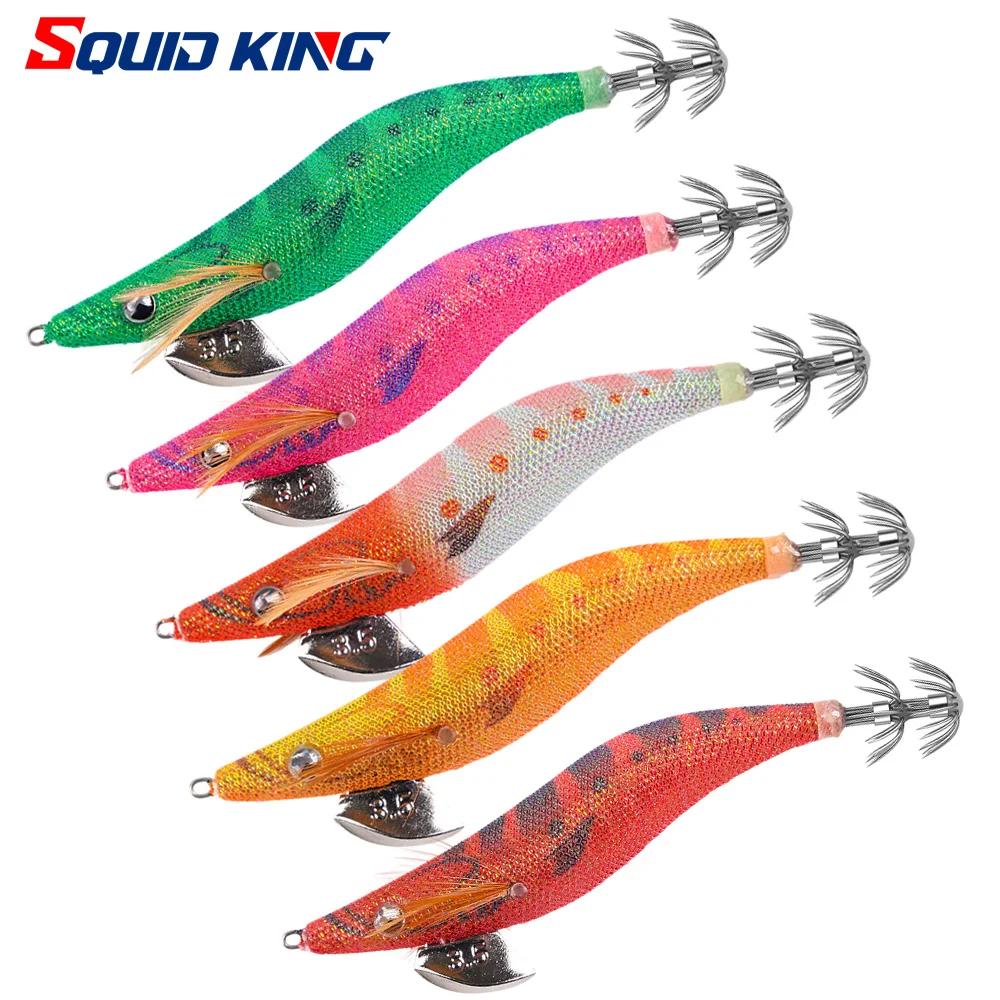 Cebo de calamar FSDZSO 2,5 #   3.0 #   3.5 #   Señuelos de Jigging artificiales, anzuelos fuertes de hundimiento lento, pesca en el mar, pulpo, sepia luminosa EGI - imagen 3