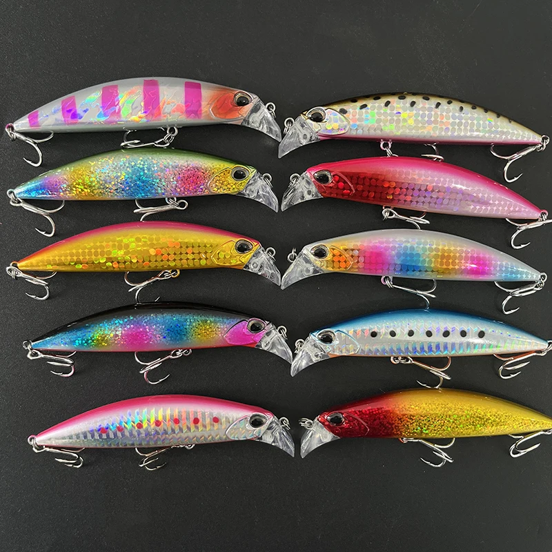 Jerbait hundimiento rápido 95 mm para lubina y trucha - imagen 4