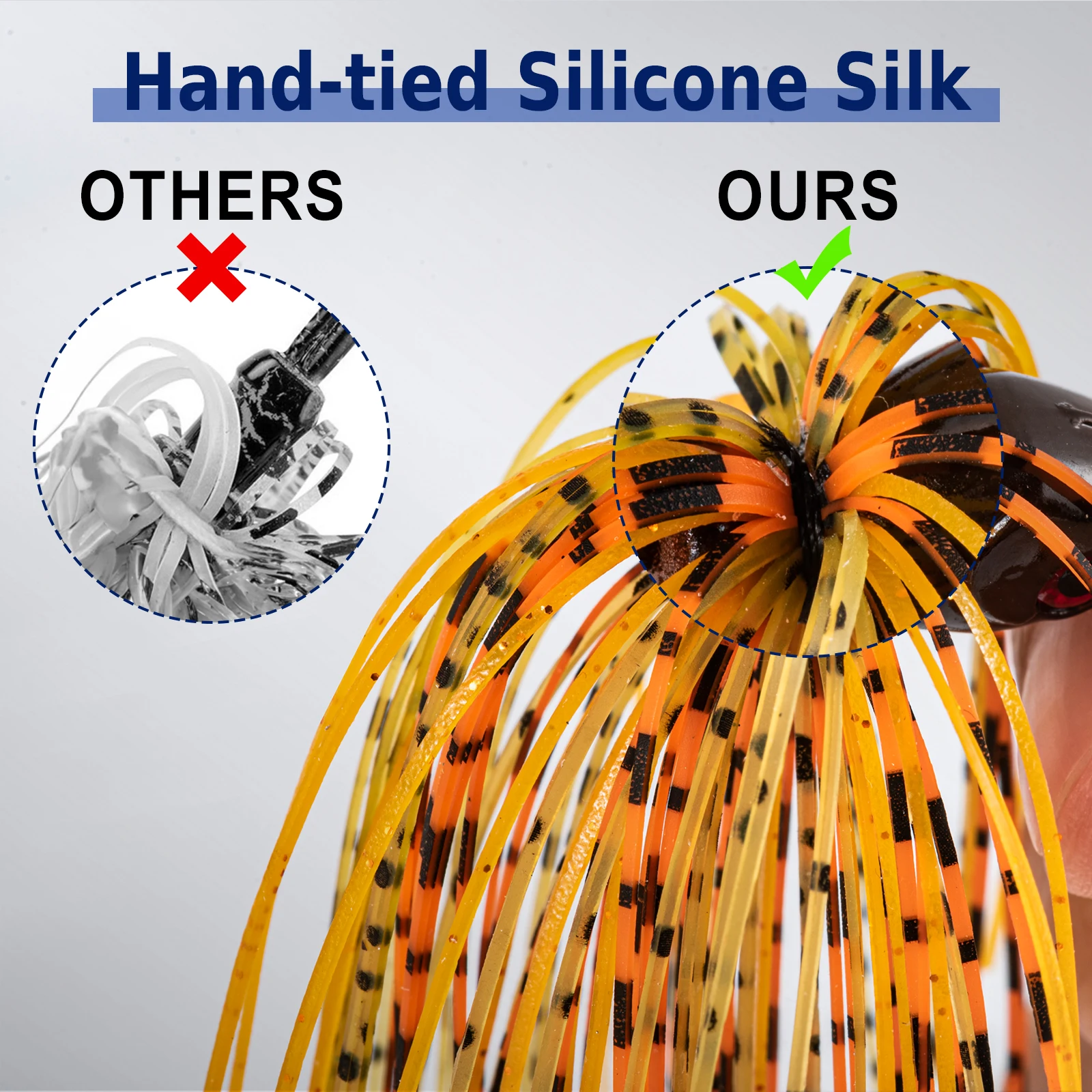 Goture-Cebo giratorio de alambre, señuelo de pesca sin Weedless, Wobbler, Metal, lentejuelas, Lucio, pez Walleye, 10g, 14g, 5 unidades por lote - imagen 3