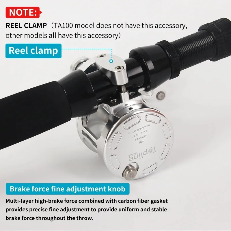 Carrete de Jigging lento de invierno, accesorios de artículos de pesca de agua salada, aleación de aluminio, Ruedas de pesca de barco de Metal completo, equipo de aguas profundas - imagen 5