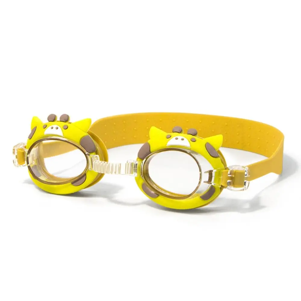 Gafas de natación de dibujos animados para niños, lentes impermeables ajustables, antivaho, HD, duraderas, para deportes acuáticos, piscina, buceo - imagen 4