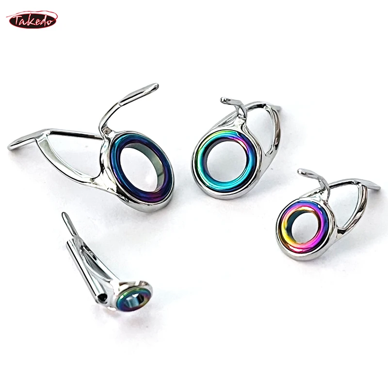 TN18-1 5 juegos de anillos de cerámica de acero inoxidable con luz de fundición, Kit de reparación de guías de caña, accesorios de repuesto de tamaño mixto para pesca - imagen 5