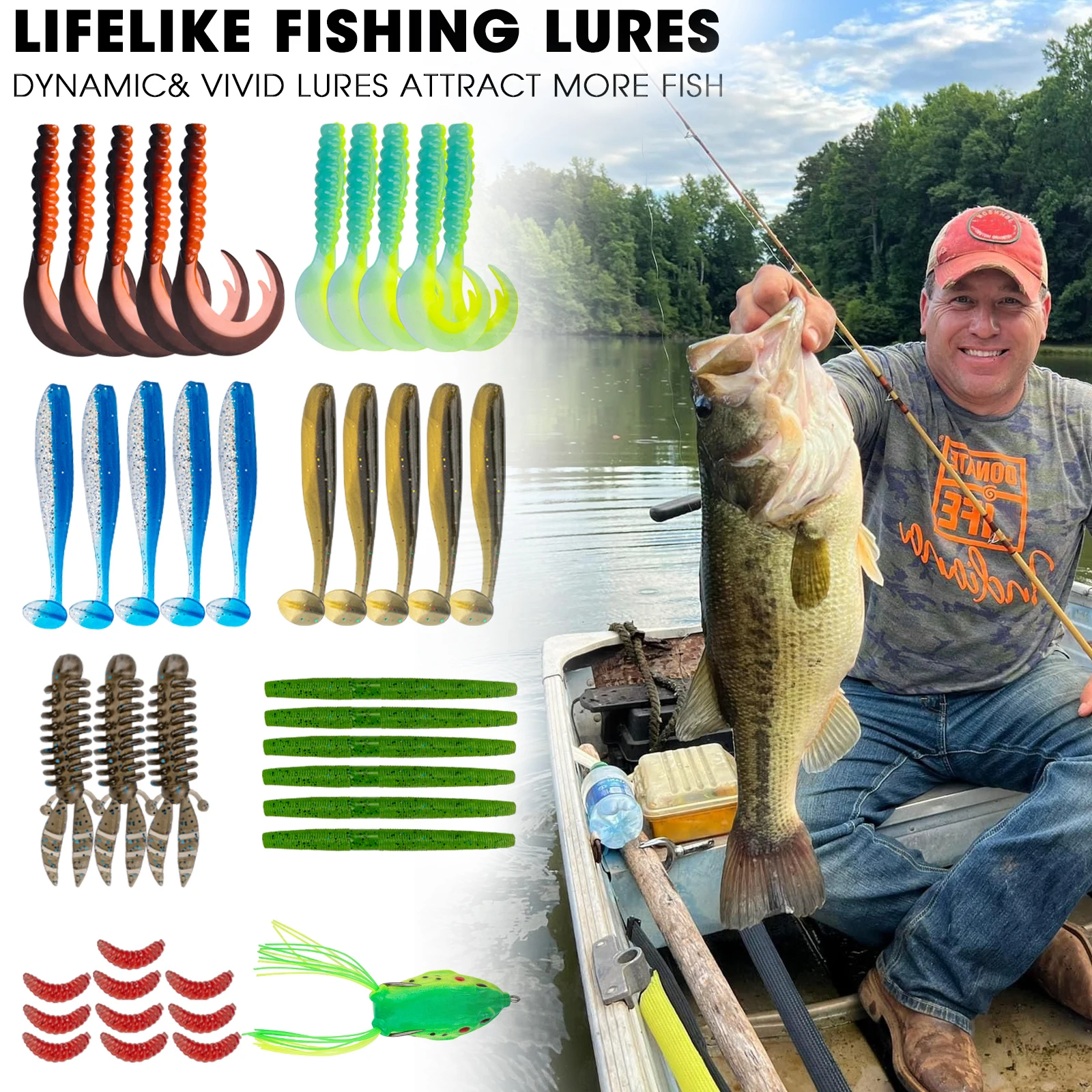 Kit de Señuelos Lubina Lucio – Crankbait, Spoon y Accesorios Rig - imagen 2