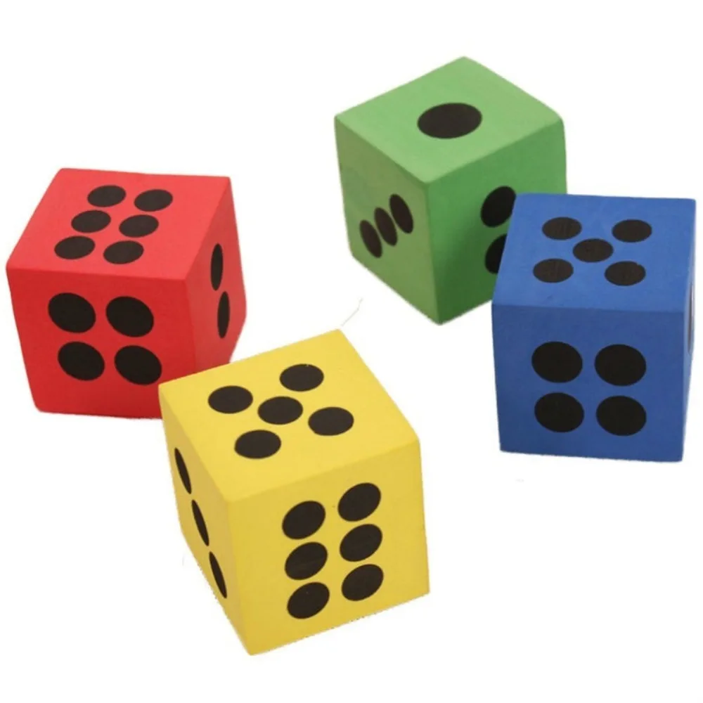 Dados de punto de espuma educativos para niños, juguetes grandes, dados de esponja de espuma coloridos, lindos dados de juego Multicolor, regalo para niños - imagen 4
