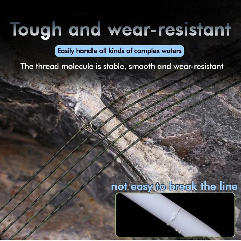 ZUKIBO-sedal de pesca de nailon Invisible, 2 uds., 500m, línea de monofilamento súper fuerte, revestimiento de fluorocarbono, línea de carpa - imagen 5