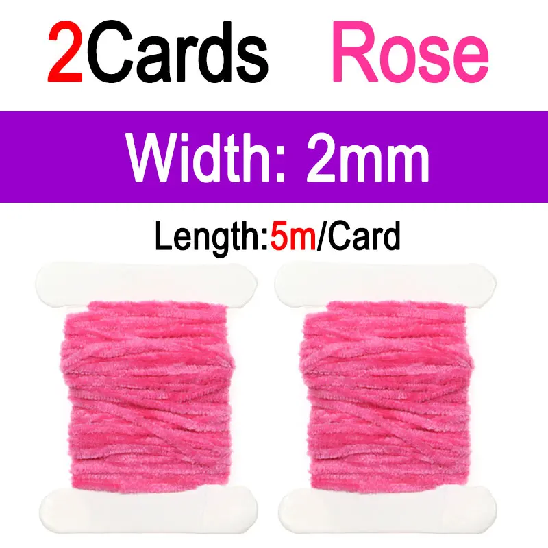 2pcs Rose 2mm