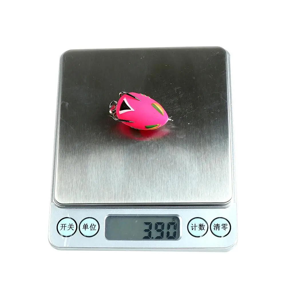 Juego de 5 uds. De señuelo de pesca de rana suave de 3cm/3,2g, Mini señuelo suave con doble gancho mejorado, agua superior - imagen 5