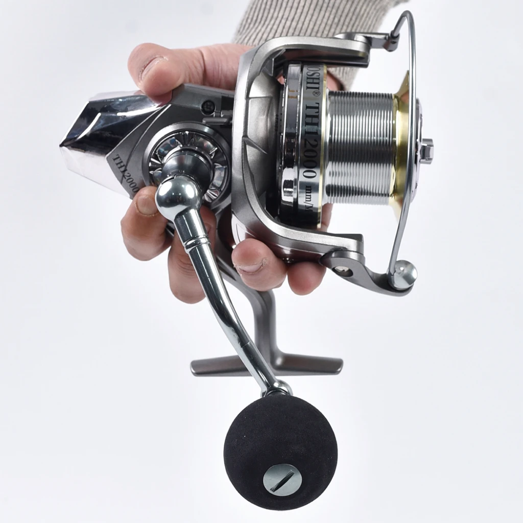 Carrete de pesca giratorio con rodamiento de acero inoxidable ultraligero 8000-12000 25KG arrastre máximo carrete de pesca fuerte carrete de fundición pesca de carpa - imagen 2