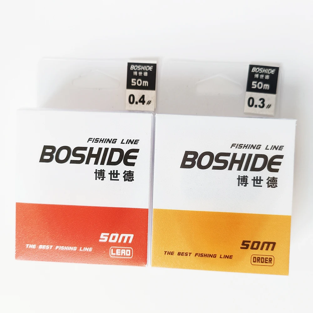 Línea de pesca de competición alemana de 50m, línea más Invisible, sin memoria, línea principal súper fuerte, sublínea de nailon