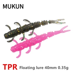 Mukun Mini Worm TPR 40mm para lubina y carpa