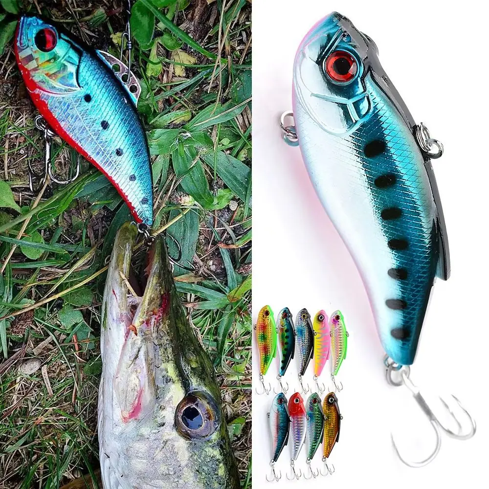 8cm 15g VIB Lipless Crankbait Ice Winter Fishing Lures Hard Bait Bass Pike Trolling Tackle Zipbait Wobblers Pesca Leurre Perch