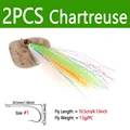 2pcs Chartreuse