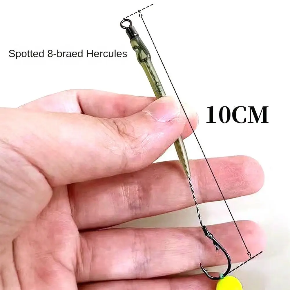 5 uds 2025 equipo de Pesca aparejos de pelo anzuelo Pesca listo hecho anzuelo de Pesca de carpa 3 # -10 #   Aparejos de carpa, señuelo de pesca, aparejos de pesca - imagen 5
