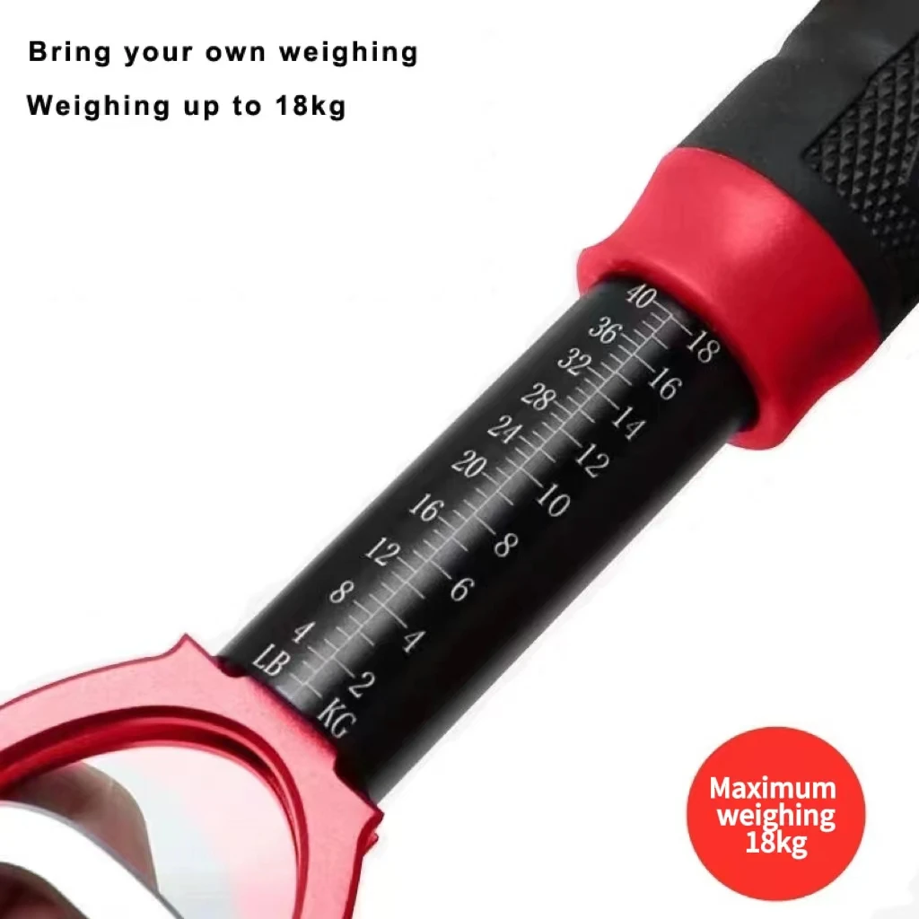 Pinza de labio de pesca con alicates de pesca, agarre de mano, pinza portátil de aleación de aluminio con escala de peso, accesorios de pesca - imagen 4