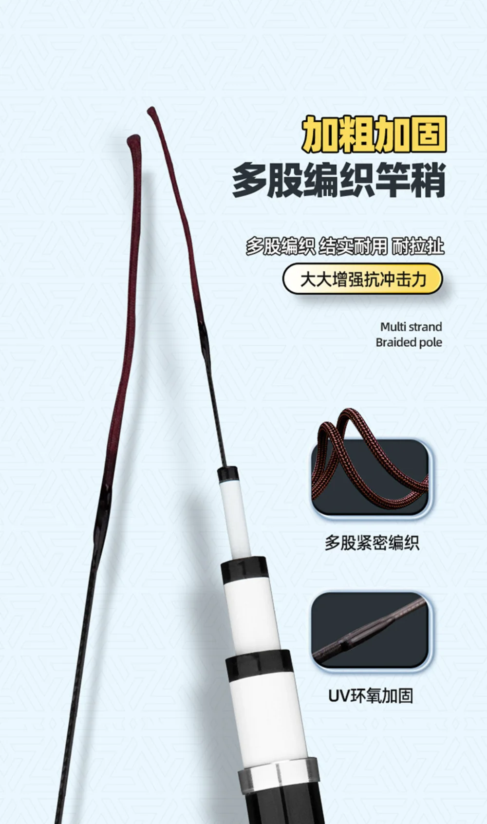 Caña de pescar Goture, caña de mano de carpa grande súper dura súper ligera de Taiwán, adecuada para una variedad de peces de agua dulce - imagen 3