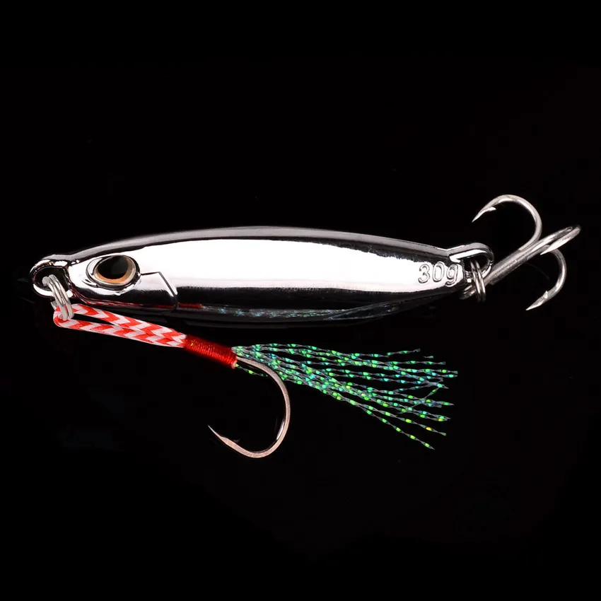 Señuelo para Pesca vertical de Metal con peso de 15G, 20G, 30G, 40G, plantilla de Metal plateado, Crankbait, Señuelos de Pesca Wobbler artificiales, cebo de trucha - imagen 5