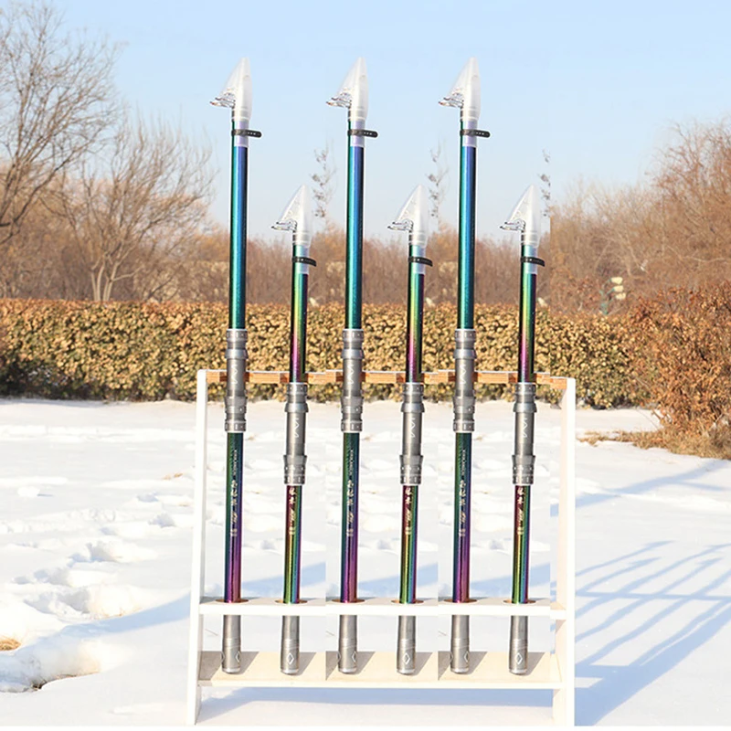 Caña telescópica de carbono 2‑1 m‑4,5 m para surfcasting y viajes - imagen 2