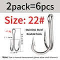 6 Hooks Size 22