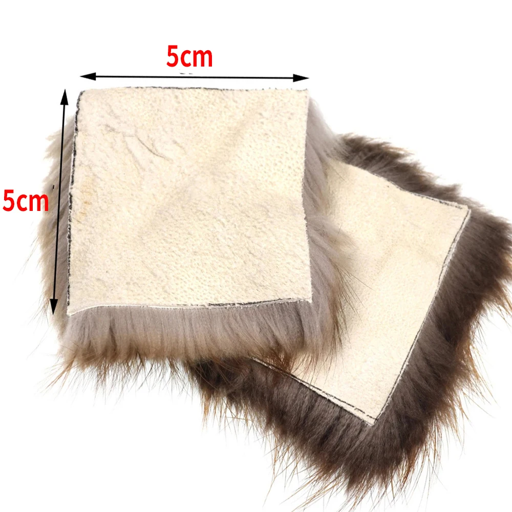 WIFREO-pelo de castor de Color Natural, doblaje flotante para moscas secas, moscas emergentes, Nymph, Mayfly, atado de trucha, pesca con mosca, 5x5cm - imagen 3