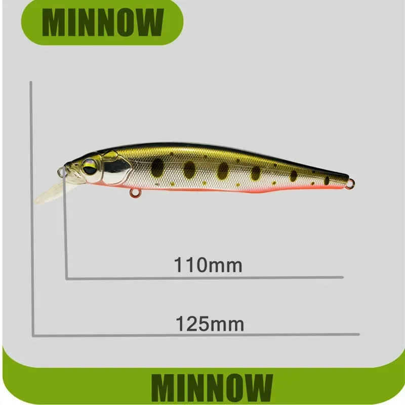 GREENSPIDER-señuelo de pesca suspendido, cebo Artificial Wobbler, duro, suspensión de 110mm, 18,5g, 2 ganchos - imagen 3