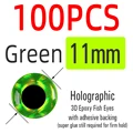 11mm Green 100pcs