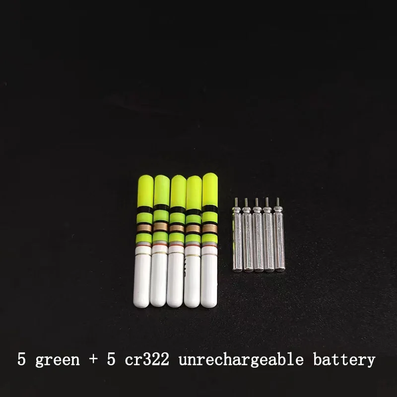 green and 5 battery