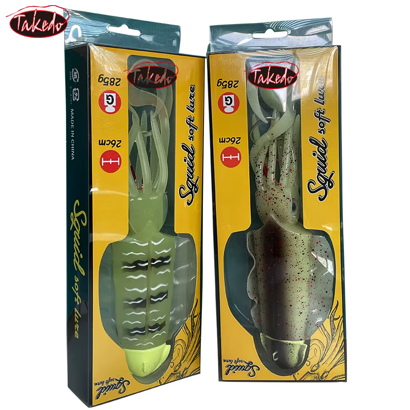 Takedo LD01 – Señuelo calamar elástico UV con efecto fluorescente - imagen 5