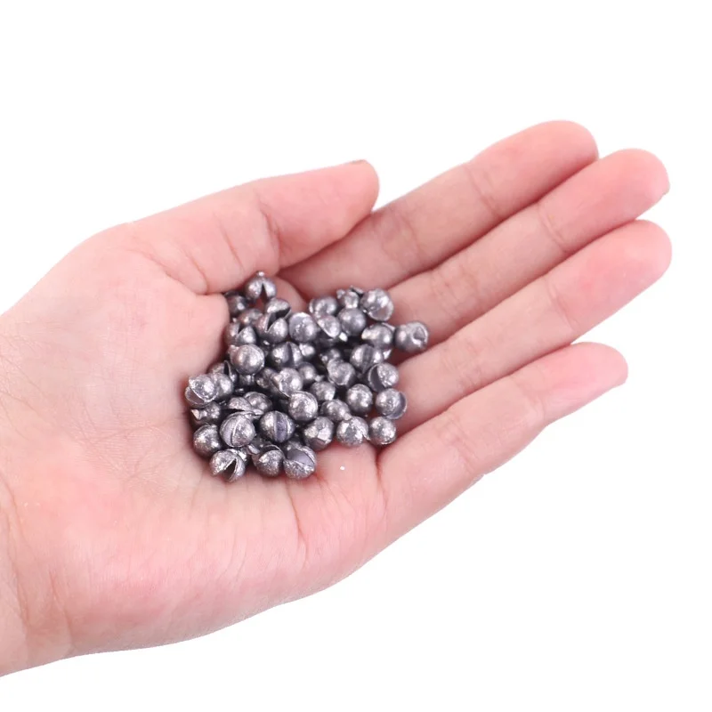 Pesas de pesca de plomo, plomos de sedal de tiro dividido, 7 tamaños, accesorios de pesca de plomo de huevo extraíble, 60g - imagen 2