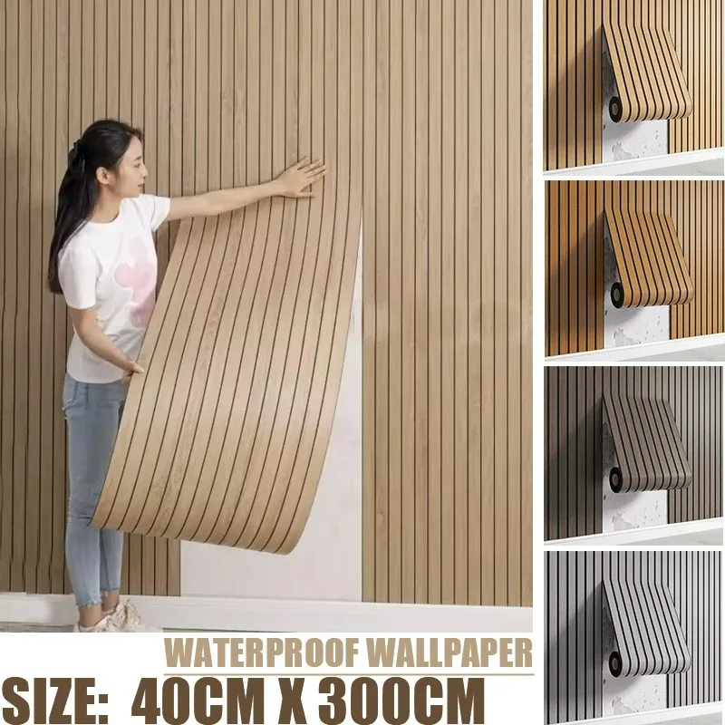 Papel pintado adhesivo 3D Peel and Stick – Rejilla texturizada para decoración - imagen 3
