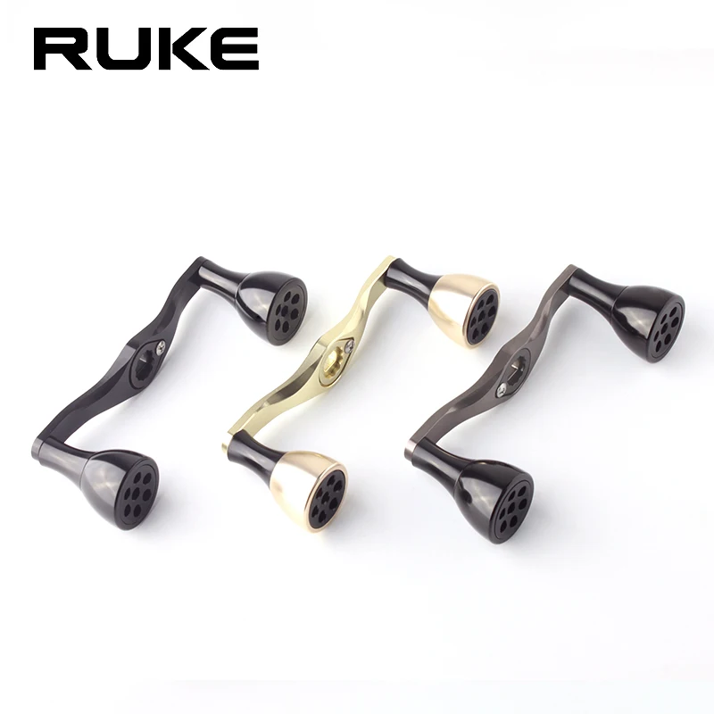 Manivela aluminio RUKE con perilla basculante para carrete S CQ