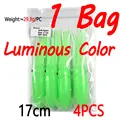 4pcs Green lumo 17cm