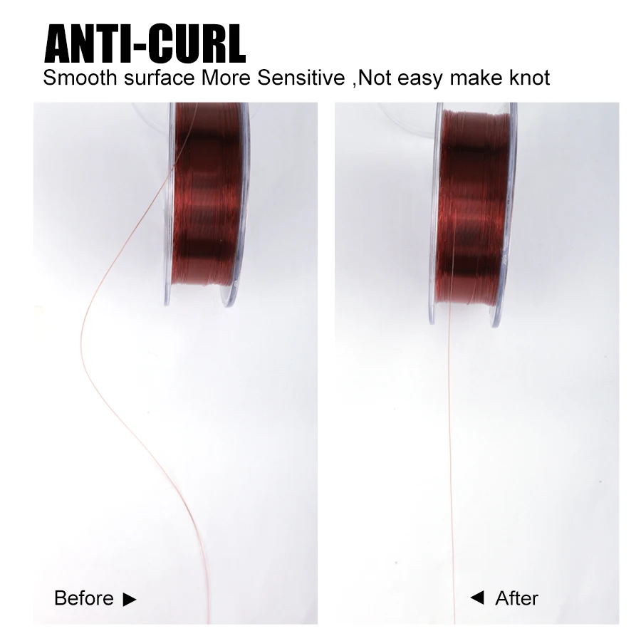 FTK 150M 300M hilo de pescar de nailon súper fuerte 0,14 MM-0,50 MM monofilamento con revestimiento de fluorocarbono línea de pesca de carpa 15.35LB-44.75LB - imagen 4