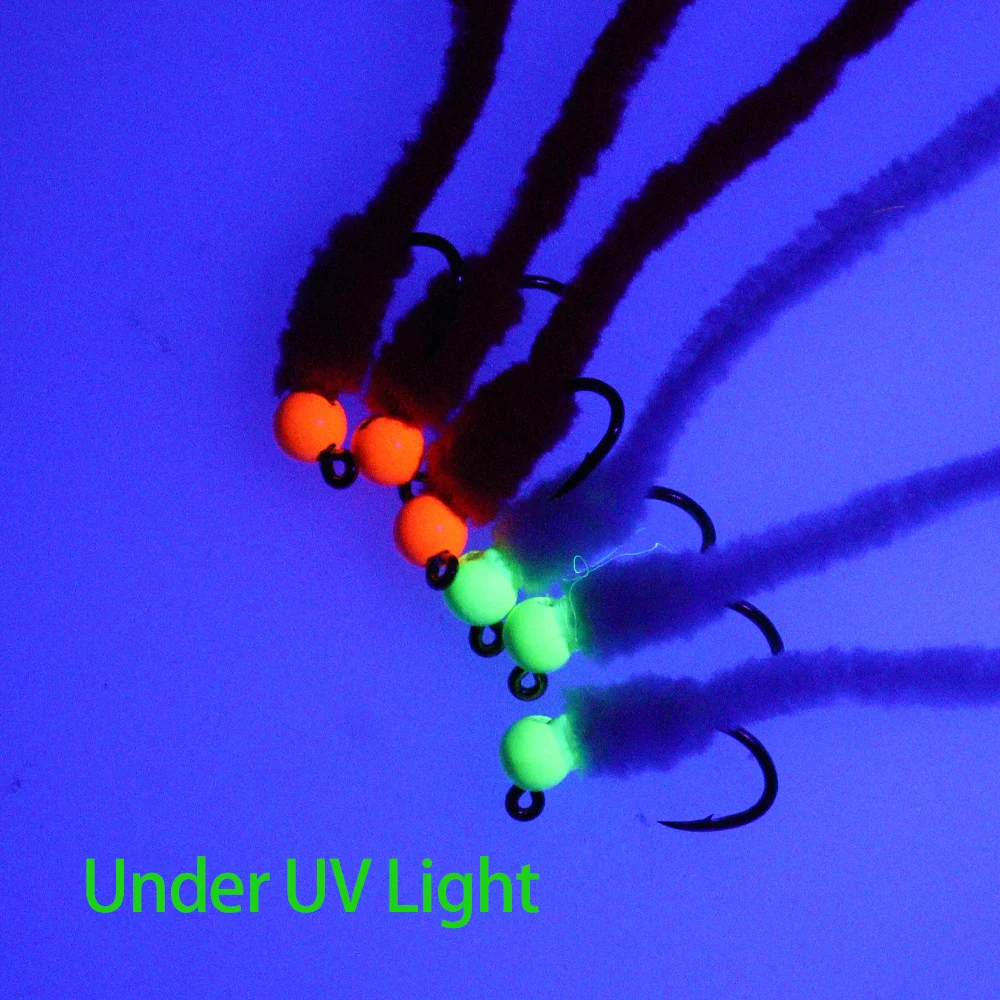 Vtwins Jig Head Tungsten Bead con púas para vinilo Squirmy Wormy - imagen 2