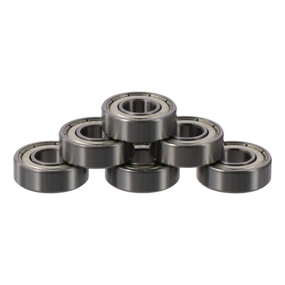 Rodamiento de bolas de ranura profunda R6ZZ, rodamientos de acero cromado de doble blindaje, 3/8 "x7/8" x9/32 ", paquete de 10 - imagen 4