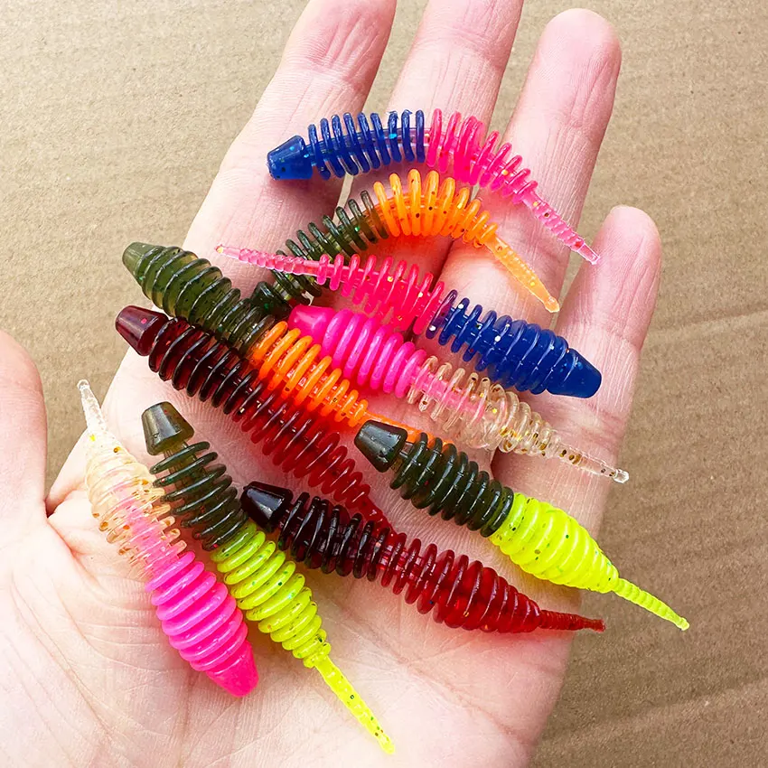 Gusanos flotantes de PVC 5mm para drop shot – Cebo carpa