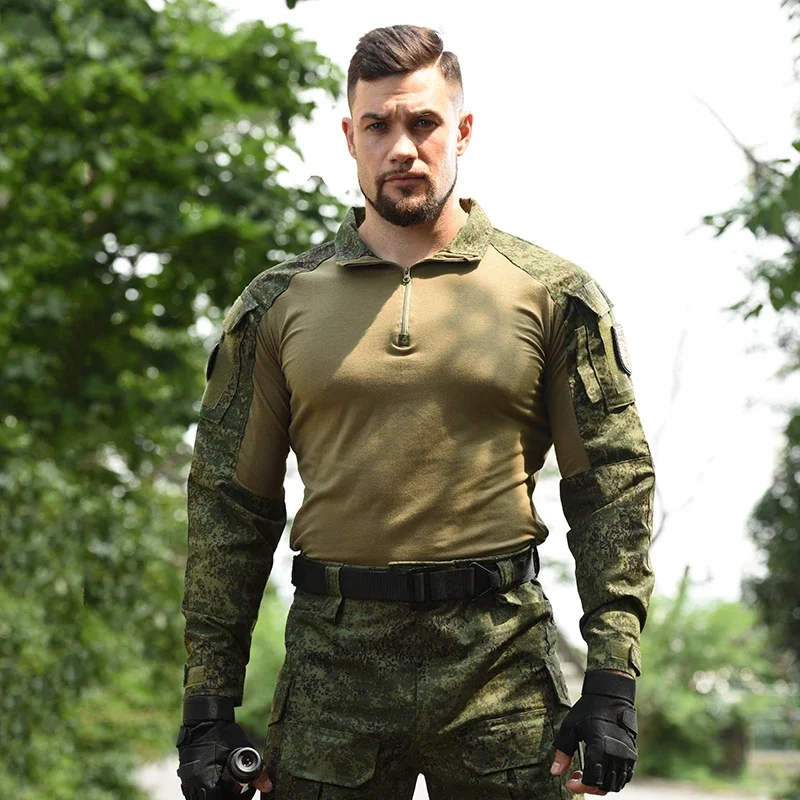 HAN WILD uniforme militar ruso, traje de rana del ejército ruso de camuflaje, equipo táctico, camisa de caza, trajes Ghillie, ropa para hombres - imagen 4
