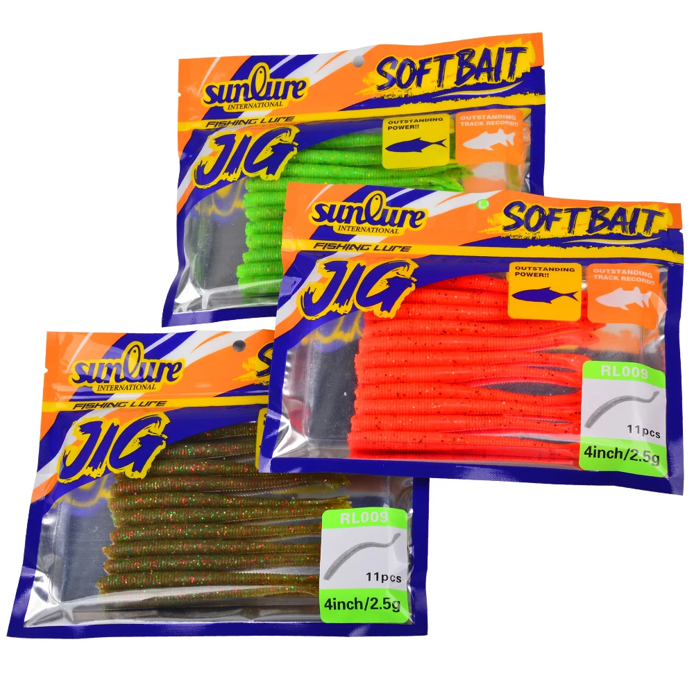 Primer plano del gusano marino artificial Sunlure