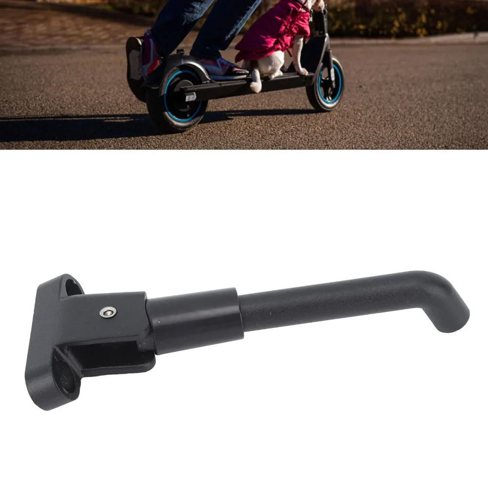 Soporte para patinete eléctrico de aleación de aluminio, fácil instalación, soporte para pie de patinete eléctrico negro para Xiaomi M365 - imagen 2