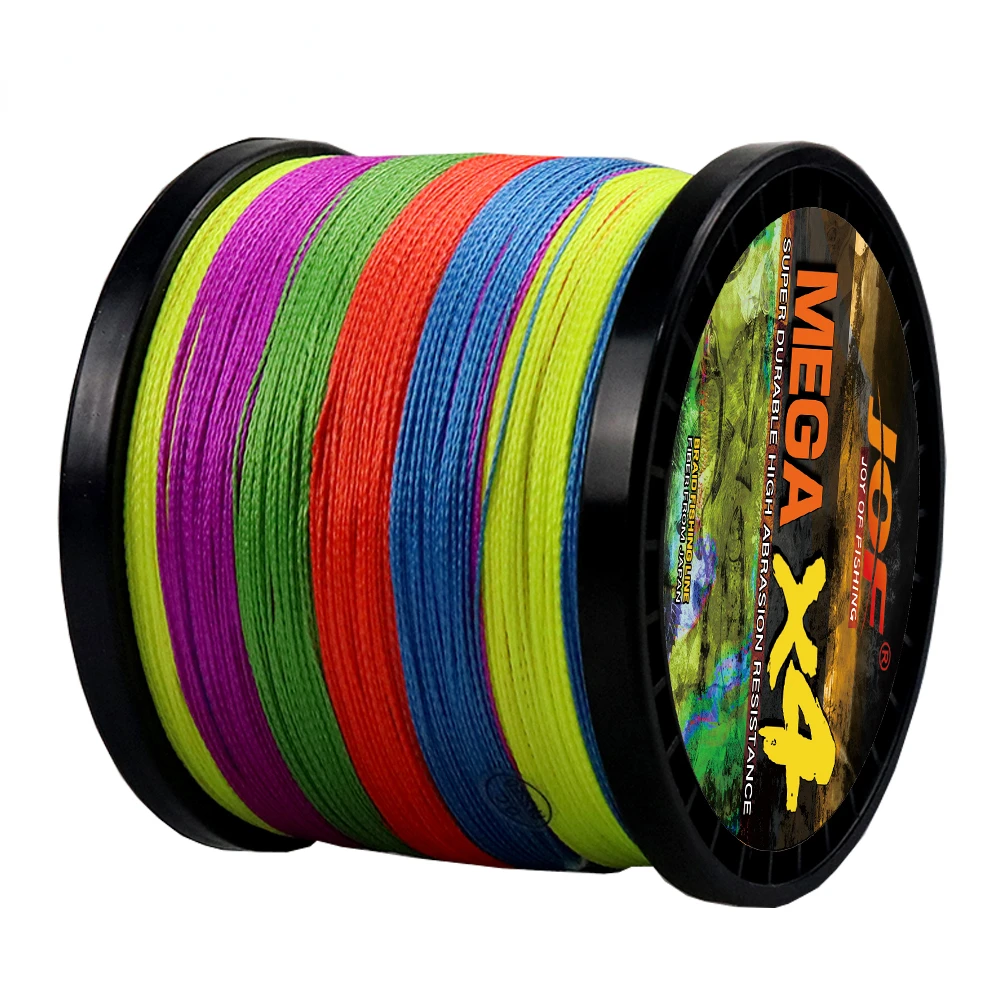 Sedal de Pesca con mosca, 300m/500m, 6 colores, fuerte extremo, 100% PE, 4 hebras, alambre principal multifilamento suave y duradero, 10lb ~ 80lb - imagen 3